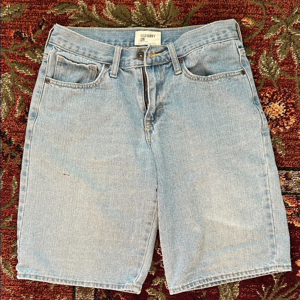 Old Navy Light Blue Denim Bermuda Shorts